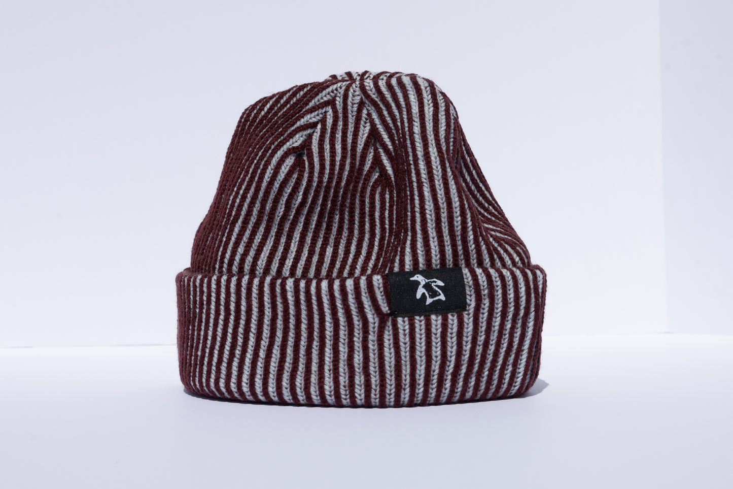 Maroon/Baby blue Bird Beanie