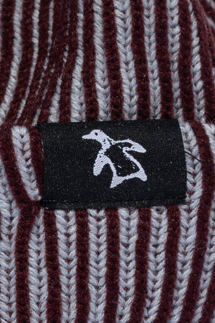 Maroon/Baby blue Bird Beanie
