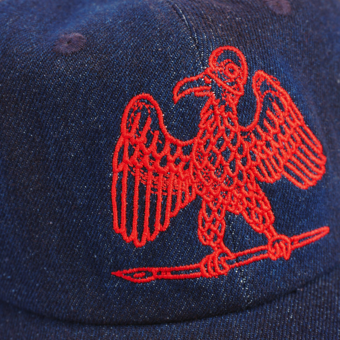 Denim trucker hat
